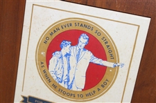 Jacky Cupit's 1967 Golf Benefit Outstanding Service Award Plaque