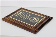 Jacky Cupit's Texas Golf Legends Pro-Am Support Appreciation Plaque