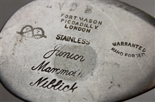 Stainless Fort Mason Piccadilly London Warranted Hand Forged Junior Mammoth Niblick w/LVDB