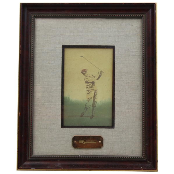 Post Swing Watercolor Print by Artist P. Nichols w/Neuman Wholesale Drug Co. - Framed