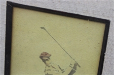 Post Swing Watercolor Print by Artist P. Nichols w/Neuman Wholesale Drug Co. - Framed