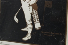 The Caddy 'March And Two Step' by Fred T. Aston Sheet Music - Framed