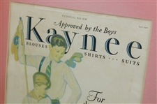 1928 The Kaynee Company Golf Themed Clothing Pictorial Review Advertisement for April - Framed
