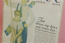 1928 The Kaynee Company Golf Themed Clothing Pictorial Review Advertisement for April - Framed