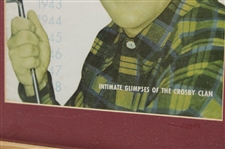 Bing Crosby with Golf Club Record Cover - Framed
