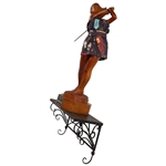 KBWGA Wooden Lady Golfer Post-Swing Statue