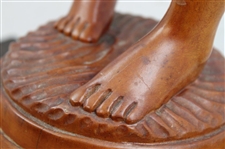 KBWGA Wooden Lady Golfer Post-Swing Statue