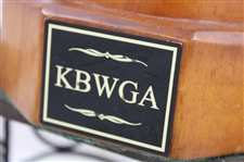 KBWGA Wooden Lady Golfer Post-Swing Statue