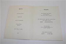 1969 Ryder Cup at The Prince of Wales Southport Dinner Menu