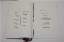 1967 Ryder Cup at Champions Golf Club Victory Dinner Menu