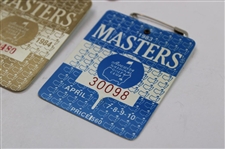 1982, 1983, 1984 & 1985 Masters Tournament SERIES Badges - Stadler, Seve, Crenshaw & Langer