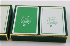 Two (2) Sets of Augusta National Golf Club Playing Cards in Original Cases