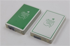 Two (2) Sets of Augusta National Golf Club Playing Cards in Original Cases