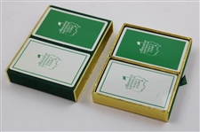 Two (2) Sets of Augusta National Golf Club Playing Cards in Original Cases