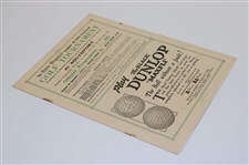 1930 Daily Dispatch Southport Professional Tournament Official Program - Archie Compston Winner