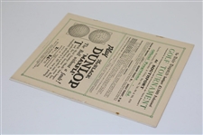 1930 Daily Dispatch Southport Professional Tournament Official Program - Archie Compston Winner