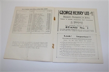 1930 Daily Dispatch Southport Professional Tournament Official Program - Archie Compston Winner