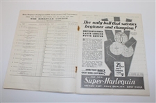 1930 Daily Dispatch Southport Professional Tournament Official Program - Archie Compston Winner