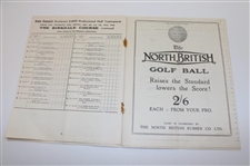 1930 Daily Dispatch Southport Professional Tournament Official Program - Archie Compston Winner