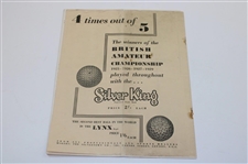 1930 Daily Dispatch Southport Professional Tournament Official Program - Archie Compston Winner