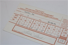 Jack Fleck & Jay Hoover Signed 1991 US Senior Open Championship at Oakland Hills Official Scorecard