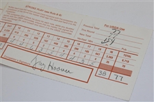 Jack Fleck & Jay Hoover Signed 1991 US Senior Open Championship at Oakland Hills Official Scorecard