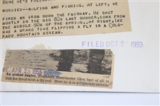 Eisenhower Golfing & Fishing Wire Photo
