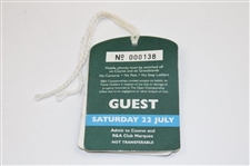2006 Open Championship at Royal Liverpool Saturday Guest Badge (Water Damage)