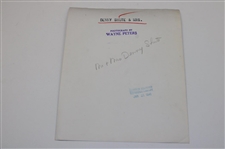 1941 Mr & Mrs. Denny Shute Wayne Peters Original Photo - January 21st