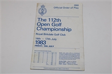 1983 Open Championship at Royal Birkdale Thursday, Friday & Sunday Pairing Sheets