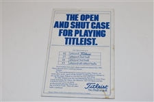 1983 Open Championship at Royal Birkdale Thursday, Friday & Sunday Pairing Sheets