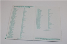 1983 Open Championship at Royal Birkdale Thursday, Friday & Sunday Pairing Sheets