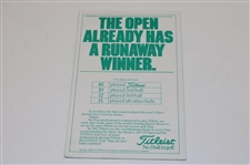 1983 Open Championship at Royal Birkdale Thursday, Friday & Sunday Pairing Sheets