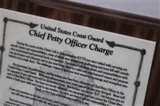 Chi Chi Rodriguez Signed United States Coast Guard Plaque JSA ALOA