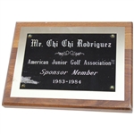 Four (4) Chi Chi Plaques/Awards - Junior Golf Assoc, Salvation Army & more
