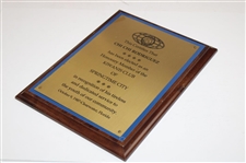 Four (4) Chi Chi Plaques/Awards - Junior Golf Assoc, Salvation Army & more