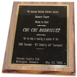 Four (4) Chi Chi Plaques/Awards - Chrysler Cup, National Guard & more
