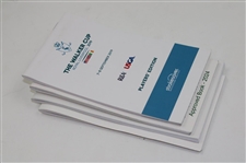 Four (4) Official Players Yardage Books - Royal Liverpool, TPC Scottsdale, Torrey Pines & Riviera