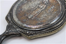 Vintage Relief Lady Golfer Mirror