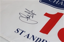 Lyle, Lawrie & Hamilton Signed 2005 Open Championship at St. Andrews Screen Flag JSA ALOA
