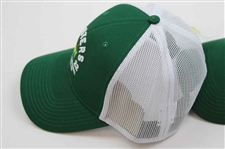 Two (2) 2022 Masters Tournament Augusta National GC Green w/White Mesh Trucker Hats - New w/Tags