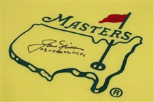 Jack Nicklaus Signed Undated Masters Embroidered Flag w/Years Won JSA ALOA