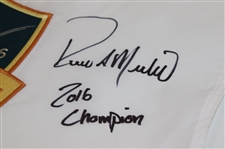 Rocco Mediate Signed 2016 Senior PGA Championship Embroidered Flag w/'2016 Champion' JSA ALOA