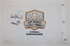 Rocco Mediate Signed 2016 Senior PGA Championship Embroidered Flag w/'2016 Champion' JSA ALOA
