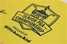 Colin Montgomerie Signed 2014 Senior PGA Championship Screen Flag JSA ALOA
