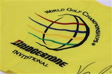 Vijay Singh Signed 2008 WGC Bridgestone Championship Used Hole #3 Flag w/COA & JSA ALOA