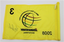Vijay Singh Signed 2008 WGC Bridgestone Championship Used Hole #3 Flag w/COA & JSA ALOA