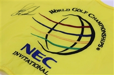 Stewart Cink Signed 2004 NEC WGC Championship Used Hole #12 Flag w/COA & JSA ALOA