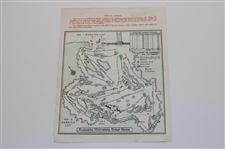 Jack Nicklaus Signed 1966 Masters Tournament Thursday Pairing Sheet JSA ALOA