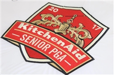Bernhard Langer Signed 2017 KitchenAid Sr PGA Championship Embroidered Flag JSA ALOA